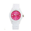 Sports Silicone Analog Wrist Watch- Pink Face
